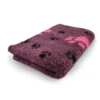 Hundfäll big foot cerise svart
