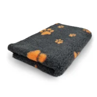 Hundfäll dogfeet mörkgrå orange