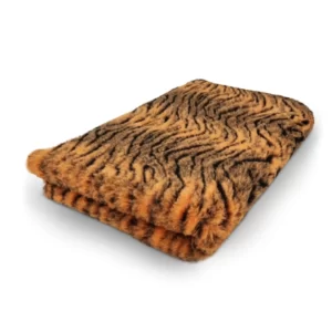 Hundfäll tiger orange svart