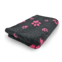 Hundfäll dogfeet mörkgrå cerise