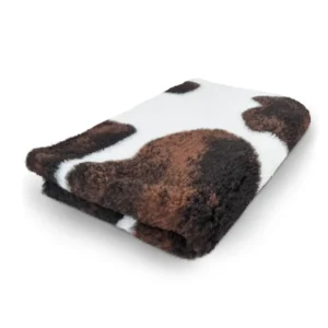Hundfäll Cow Brun och Vit